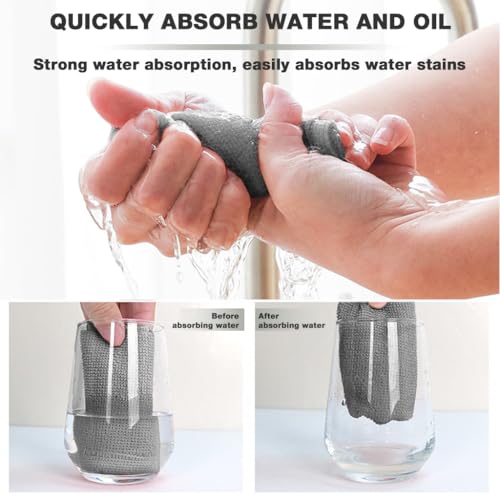 HASTHIP® Shop Home Essentials Reusable Microfiber Cleaning and Drying Wipes