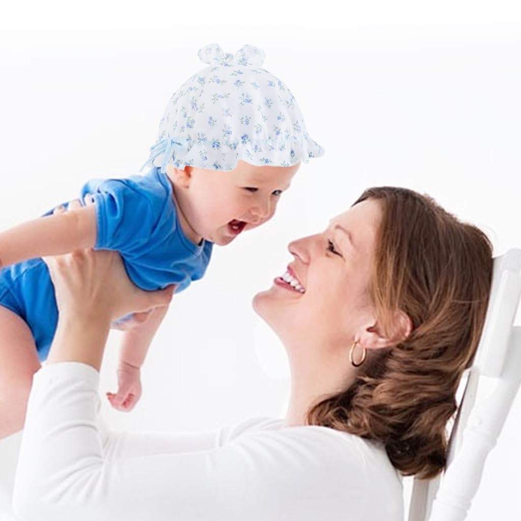 SNOWIE SOFT Baby Hat for Girls featuring Adjustable Drawstring Fit and Cotton Lining | 36–45cm Sun Protection Cap