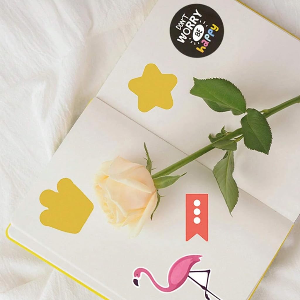 Venzina Label Planner Stickers for Journals and Calendars with 412 pcs Set | 8 Sheets Colorful Self-Adhesive Stickers for Students and Teachers