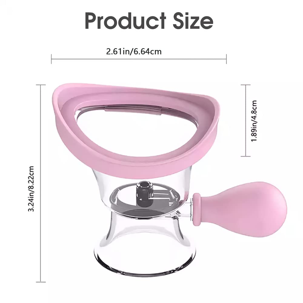 HANNEA Eye Wash Cup for Daily and Travel Use with Air Pressure Spout and Silicone Frame 2 PCS