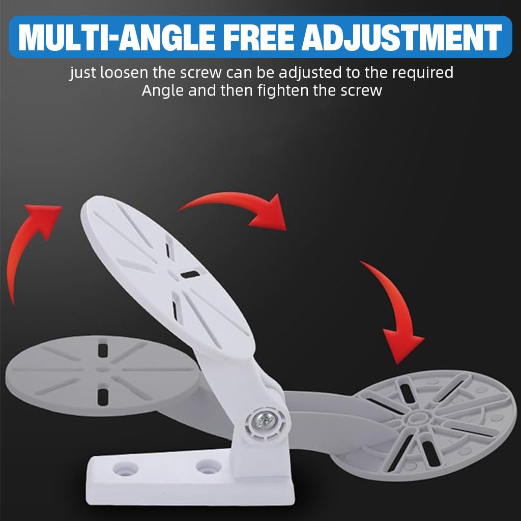 ZORBES Security Camera Wall Mount for Indoor Outdoor Use with Screw Fixing | 3Pcs Adjustable Stand