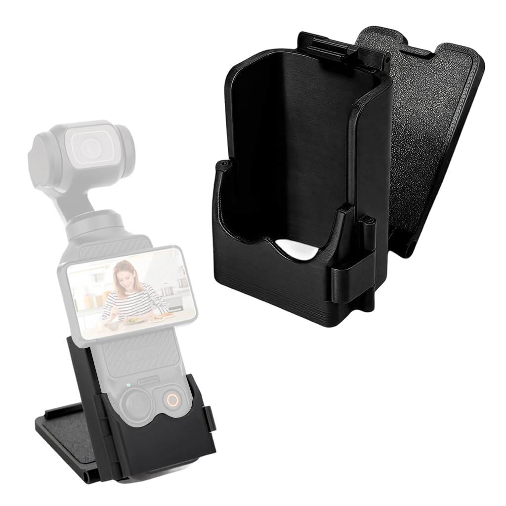 ZORBES Magnetic Wall Mount Folding Bracket for Pocket 3 featuring Ultra Strong Base | Adjustable PC Holder for Portable Outdoor Filming