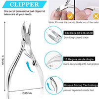 MAYCREATE® 7 Pcs Clippers Set, Staineless Steel Ingrown Toenail Tool Kit, Nail Cutter, Nailcutter, Professional Toe Nail Nippers Set for Ingrown & Thick Nail, Manicure Pedicure