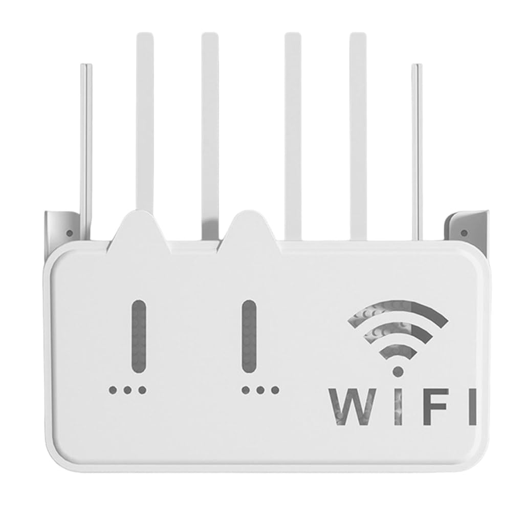 Supvox® Acrylic Router Rack Mount - Wall-Mounted Adhesive Holder | Multifunctional Organizer for Set-Top Boxes