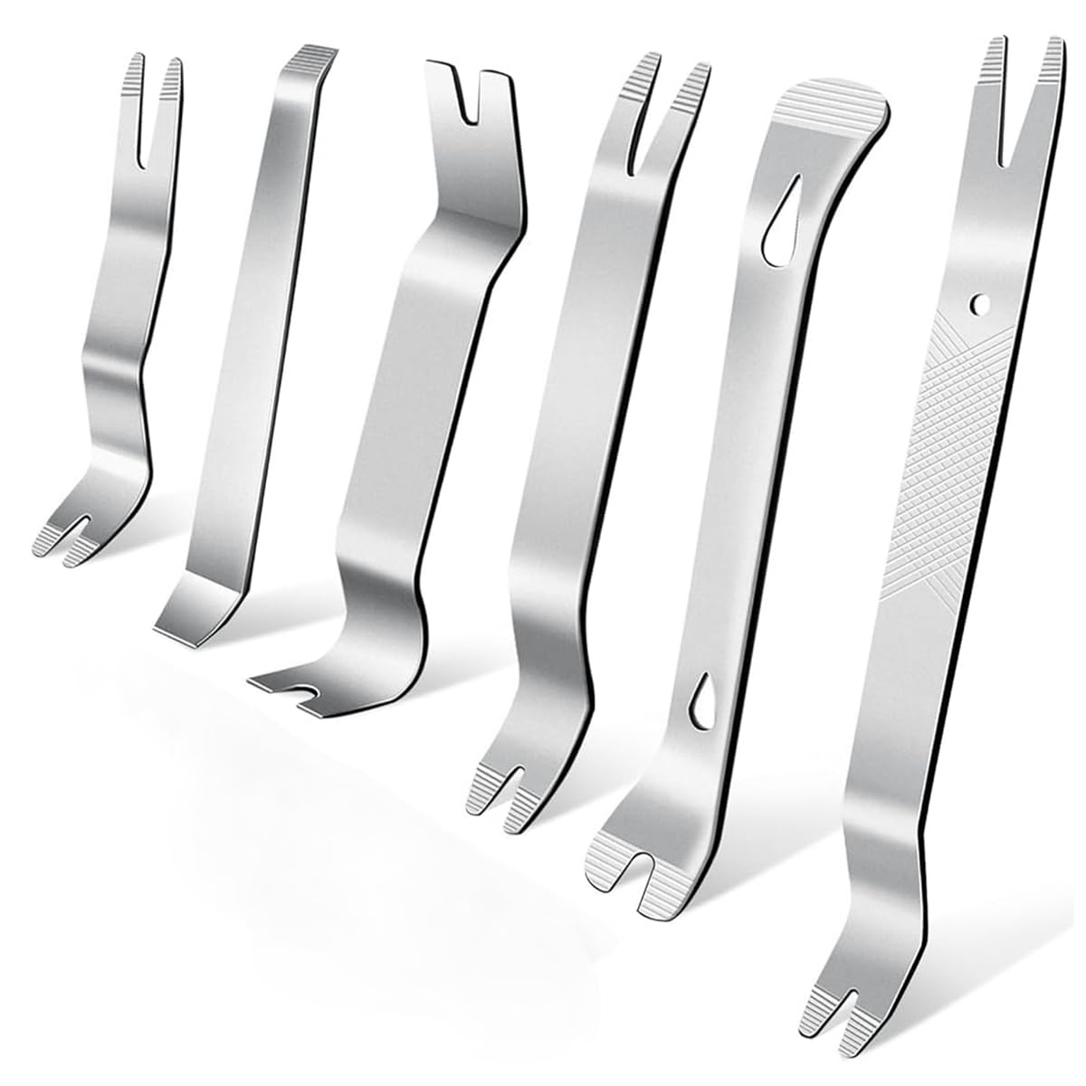 STHIRA Panel Removal Tools Set for Car Trim and Stereo with 6Pcs Dual Head Stainless Steel