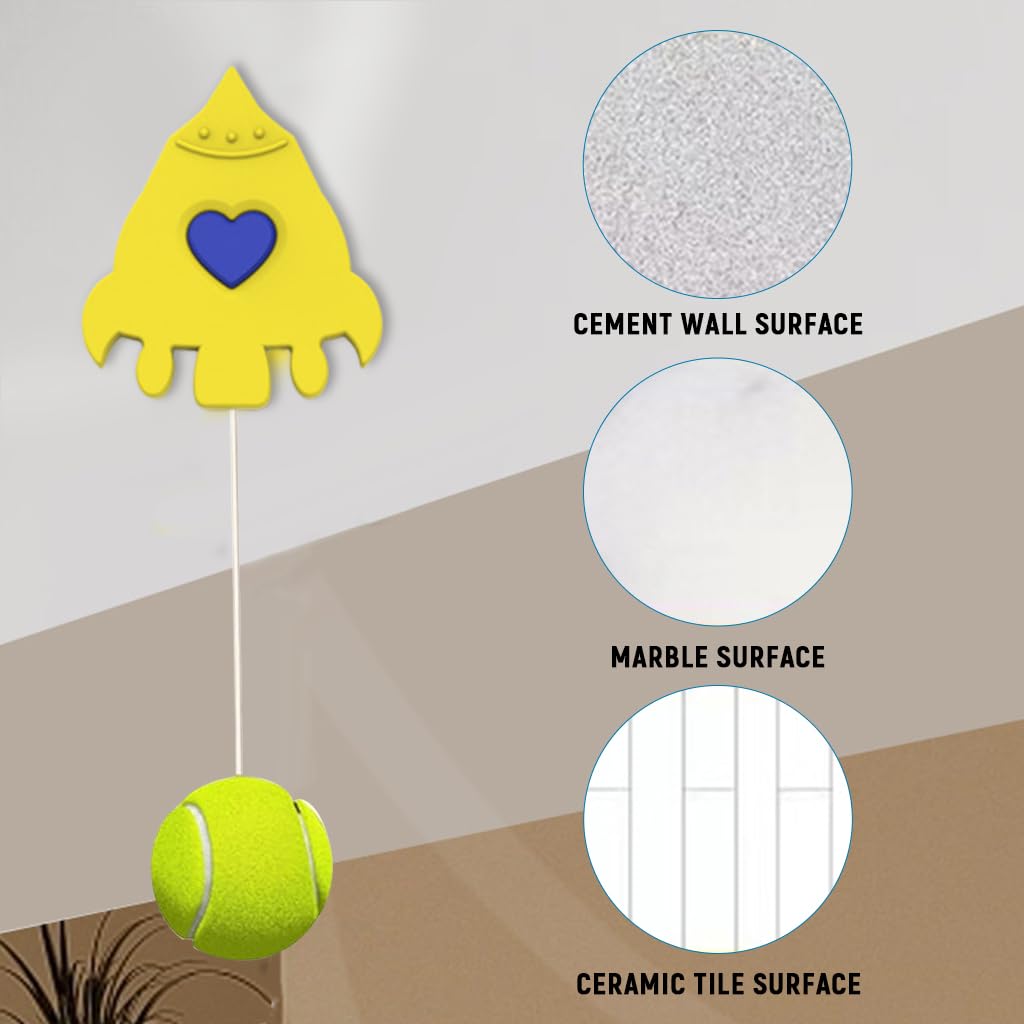 HASTHIP Cricket and Baseball Training Device with 3 Balls for Reflex and Coordination | Door Hanging Indoor & Outdoor Striking Practice Tool