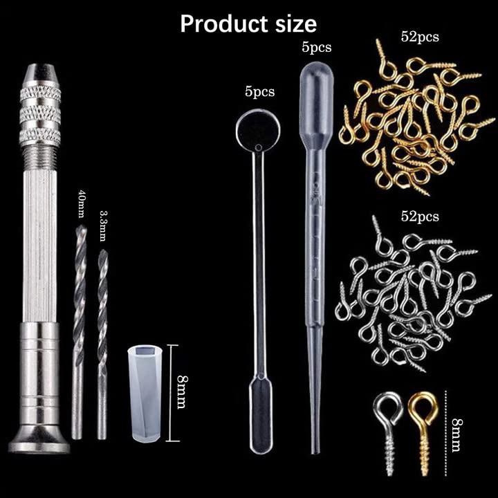 HASTHIP Earring Resin Moulds Kit for Jewelry Making with 73pcs Tools and Heat Resistant Silicone | DIY Craft Casting Set