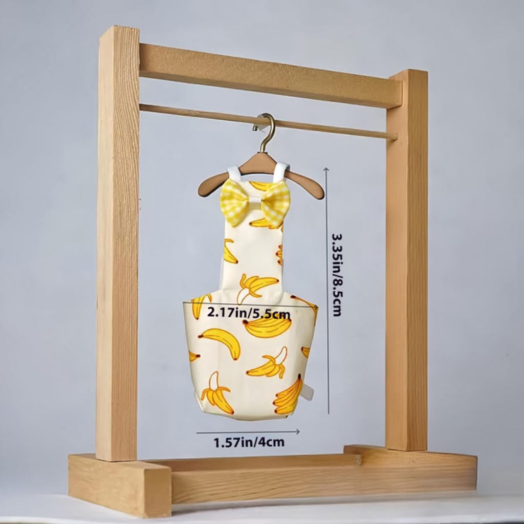 ZIBUYU Parrot Clothes for Budgies featuring Elastic Straps and Washable 2Pcs Design | Lightweight Comfort