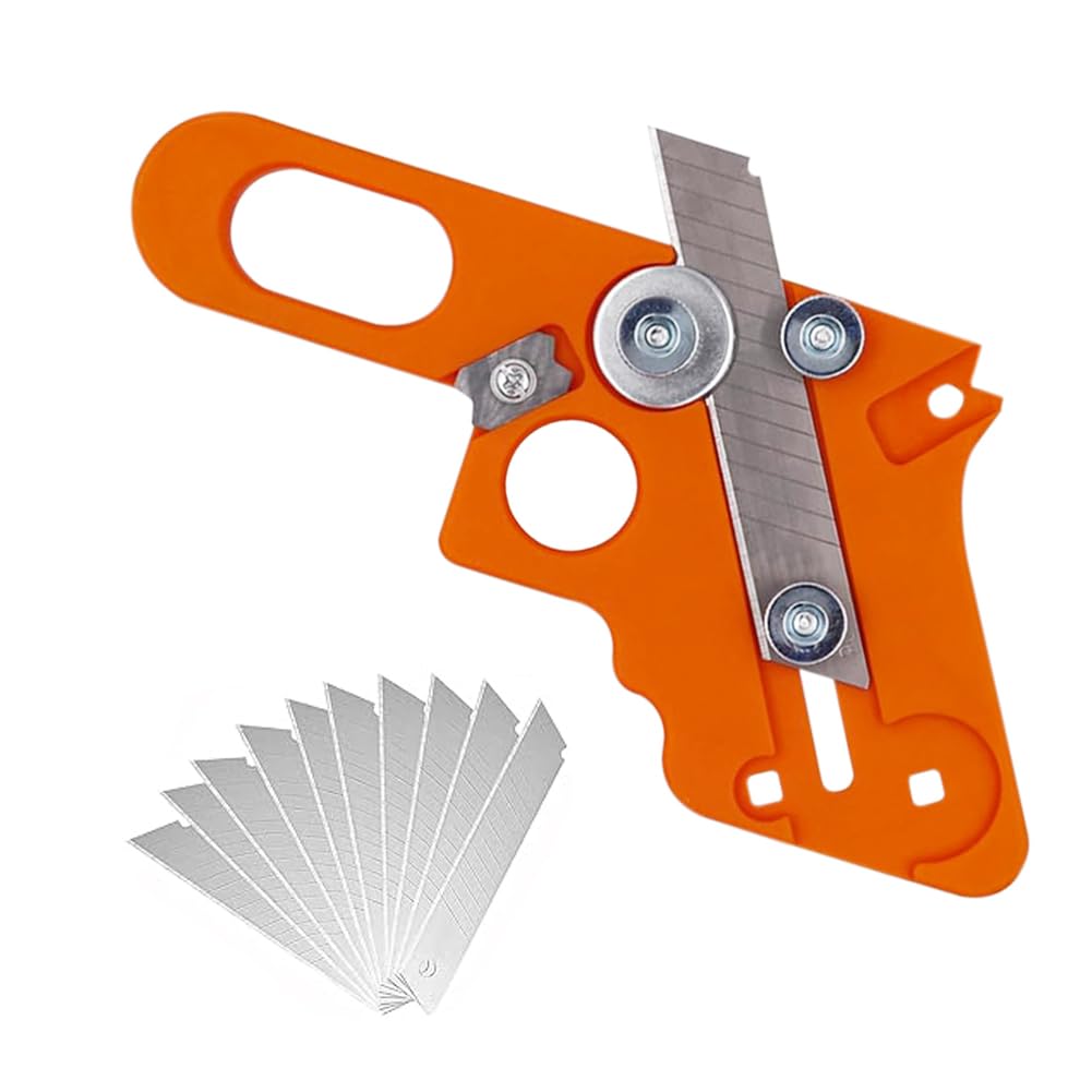 Serplex Adjustable Edge Cutter Tool for Woodworking with 10 Blades and Ergonomic Grip
