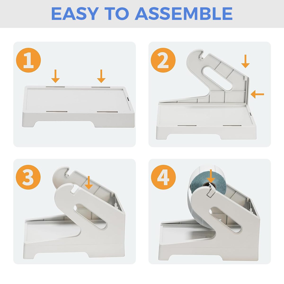 ZIBUYU Thermal Paper Stand for 100x150mm and 100x100mm Labels with External Holder Design