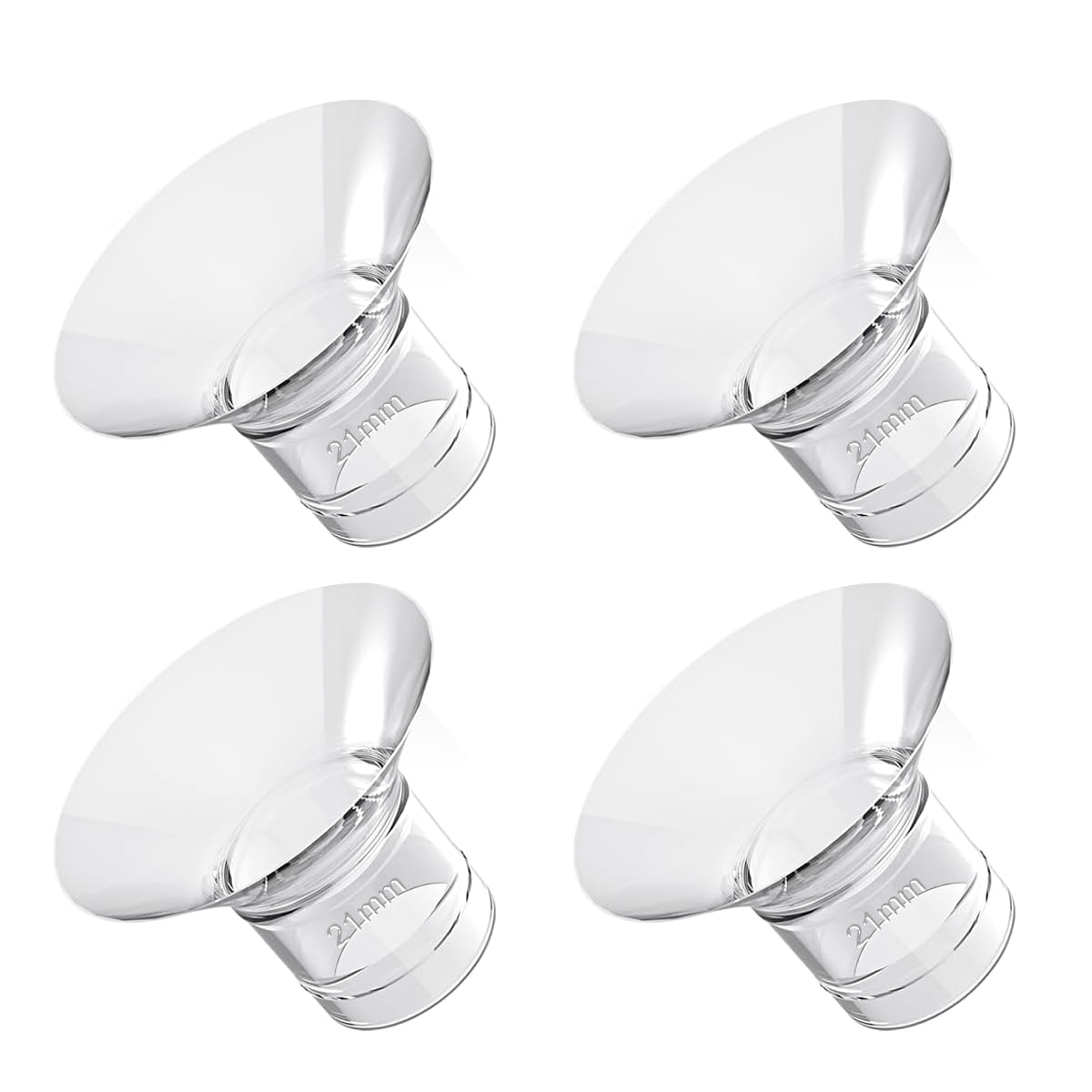 SNOWIE SOFT Breast Pump Accessories for Medela and Spectra | 4pcs 21mm Silicone Flange Inserts
