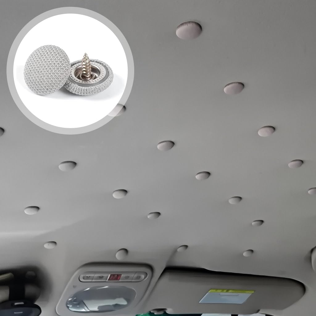 STHIRA Car Roof Headliner Repair Kit for Sagging Ceilings with 262 pcs Rivets and Pushpins | Includes Screwdriver
