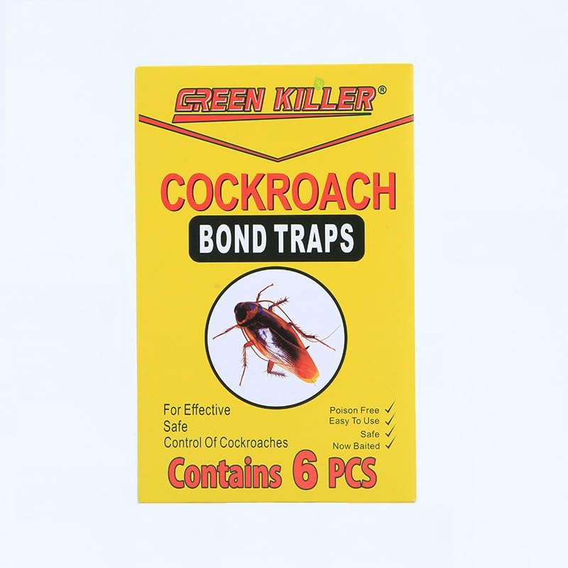 HASTHIP® Roach Trap Glue Boards 6-Pk, Adhesive Bug Catcher,