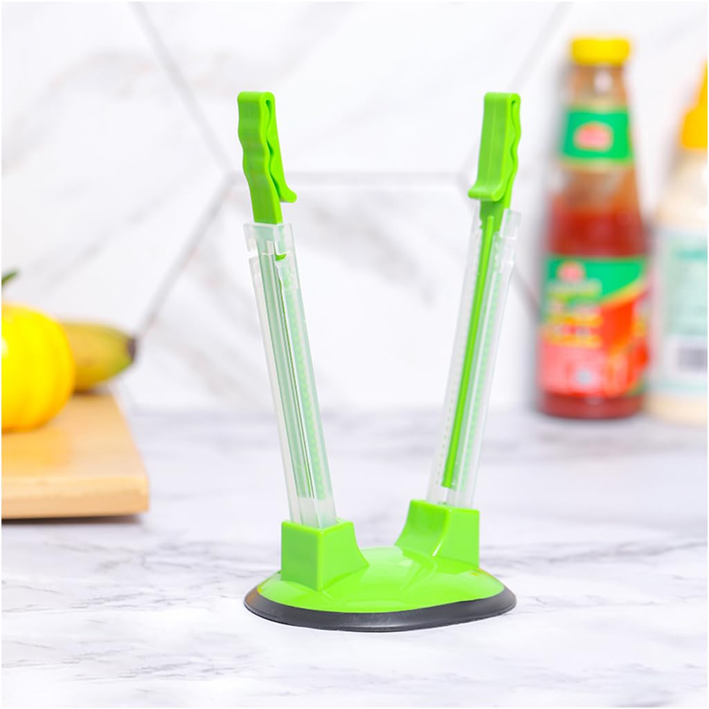 HASTHIP Bag Holder for Freezer Storage Bags with Adjustable Rack and Non Slip Base | Hands Free Food Pouring and Meal Prep