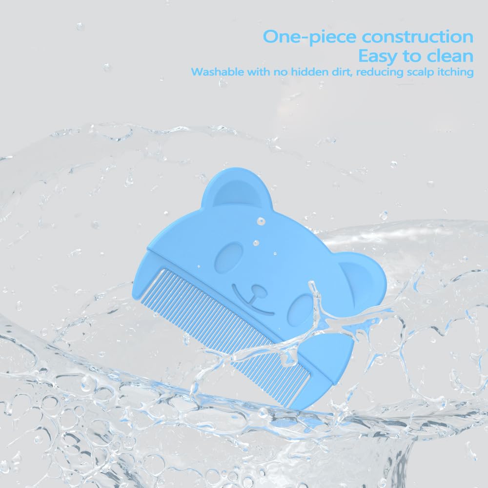 ZIBUYU Baby Hair Comb for Gentle Newborn Scalp Care with Soft Rounded Tips | Non Toxic Material