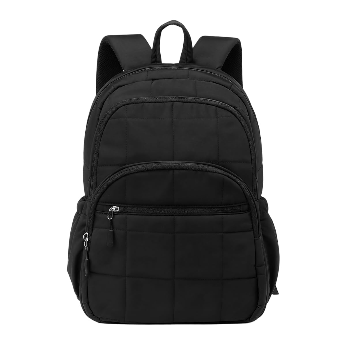 PALAY Backpack Bag for Travel and College with 15.6 Inch Laptop Compartment | Quilted Black Design for Men and Women