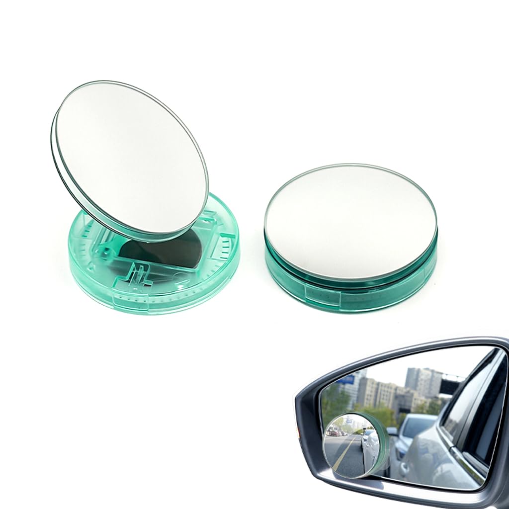 STHIRA Car Blind Spot Mirrors for Safer Driving with 360° Adjustment and 1.96 in HD Glass | Strong Suction Mount