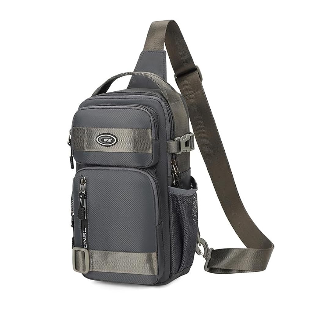 GUSTAVE® Men's Crossbody Backpack Chest Bag Shoulder Bag Men's Camping Hiking Cycling Outdoor Travel