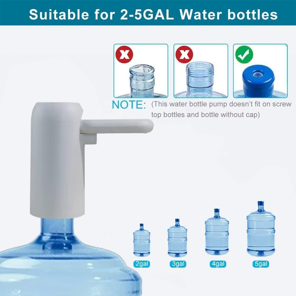 HASTHIP Intelligent Electric Water Dispenser for Home and Office with Dual Pump 2.2L/min Flow | Foldable Nozzle and Blue LED Light