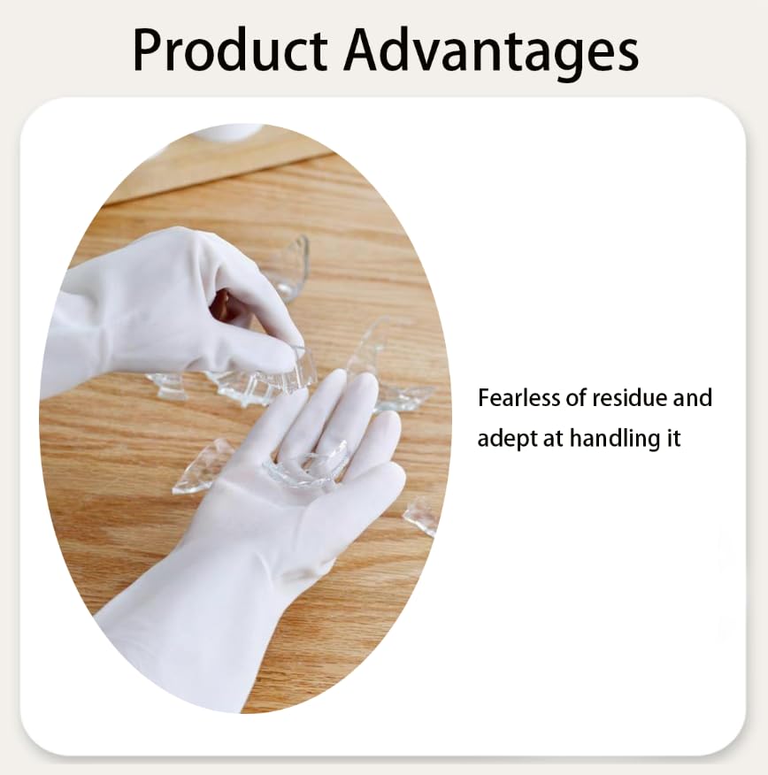 Zibuyu Rubber Kitchen Cleaning Gloves for Dishwashing and Gardening featuring Flamingo Design | Reusable PVC Hand Protection 1 Pair