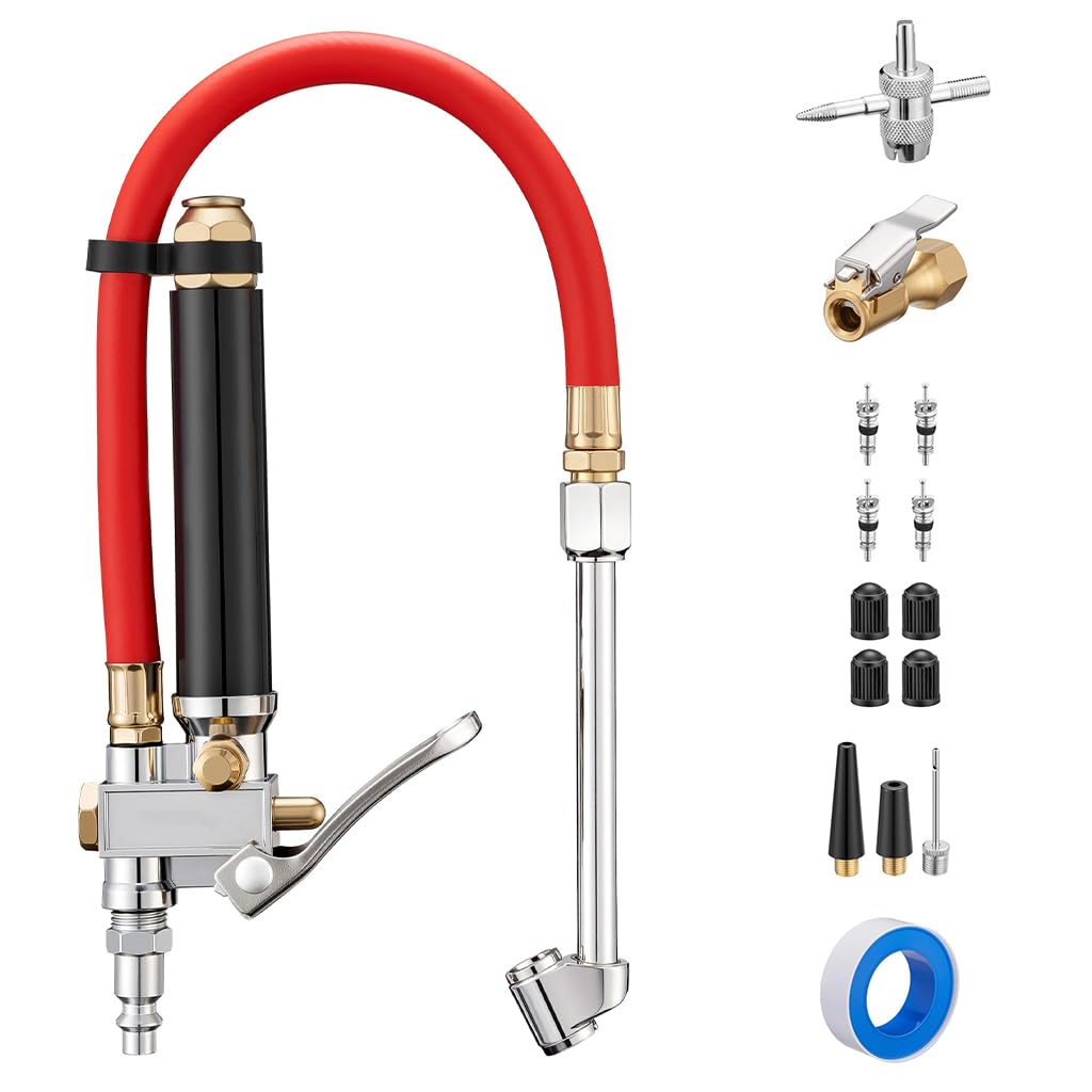 STHIRA Dual Head Chuck for Air Inflators featuring Dual End Connection | Reliable Tire Tool