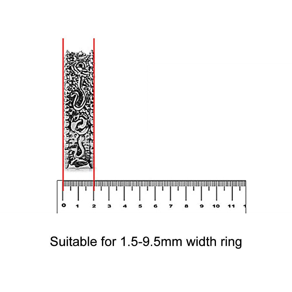 PALAY 8pcs Invisible Ring Size Adjuster,Ring Sizes Reducer Invisible Invisible Ring Size Adjuster for Wide Loose ings, Fit 1-10mm Width Rings(8 sizes) For Unisex Adult