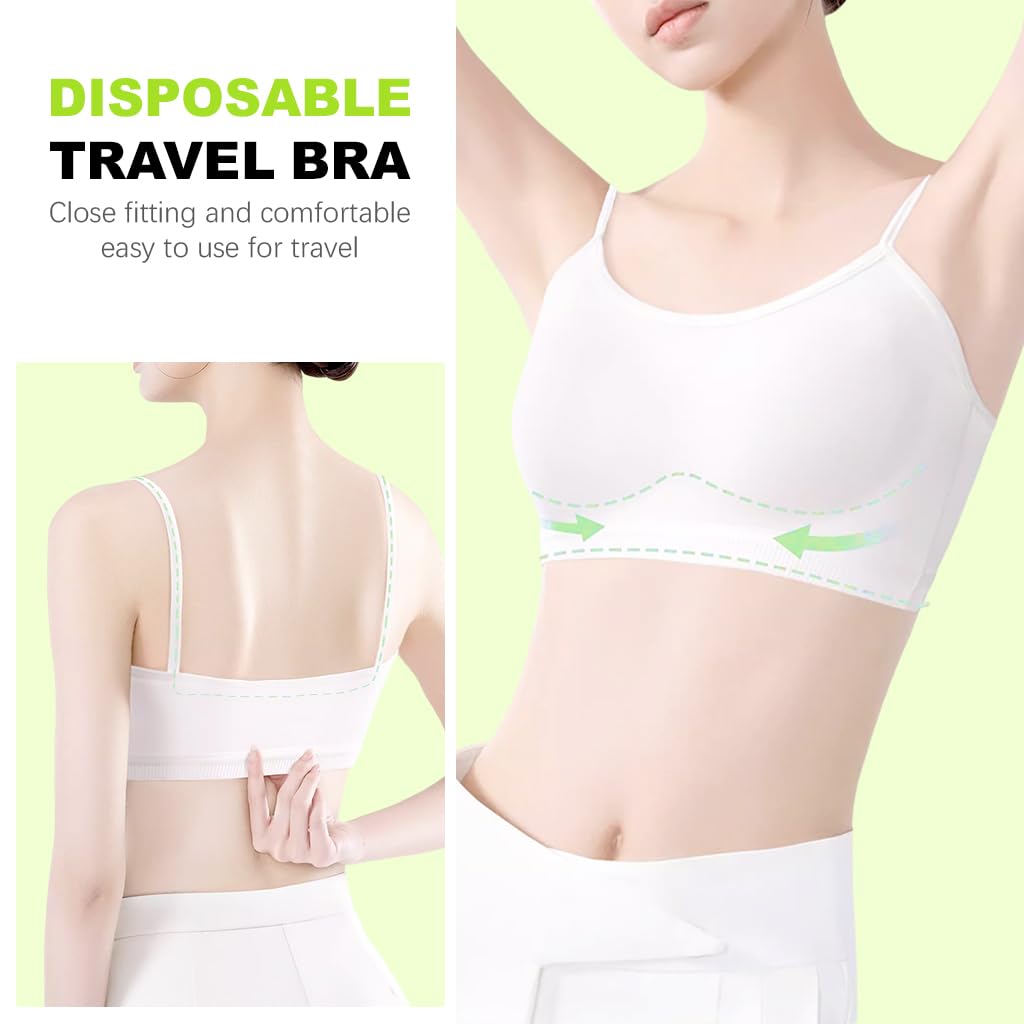 SANNIDHI Womens Disposable Bras for Travel and Spa with Stretchy Cotton Comfort | XXL Fit