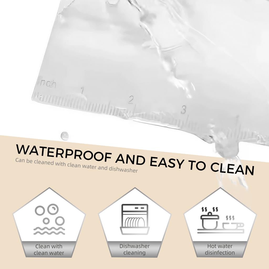 ZIBUYU Bench Scraper for Dough and Pastry with 6.3 in Stainless Steel Blade & Ergonomic PP Handle