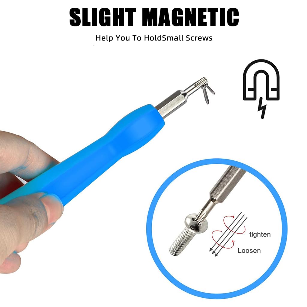 HASTHIP Doorbell Screwdriver Set for Battery Change and WiFi Reset with T6 and T15 Torx | Ergonomic S2 Steel Handle