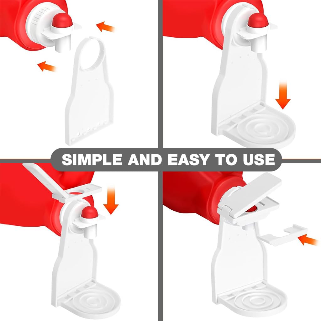 HASTHIP Laundry Detergent Dispenser for Bottles with Press Type Nozzle and Cup Tray | Universal Fit