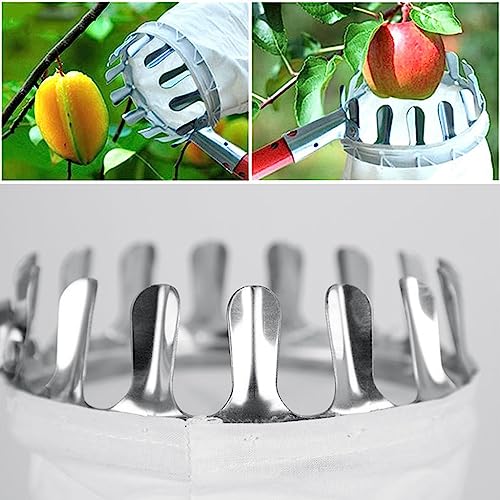 HASTHIP® Picking Basket for Fruit Picker Picking Head for Fruit Picker, Fruits Catcher Universal Picking Basket for Fruit Picker Screw Fixed Picking Head Labor-Saving Fruit Picking Tool