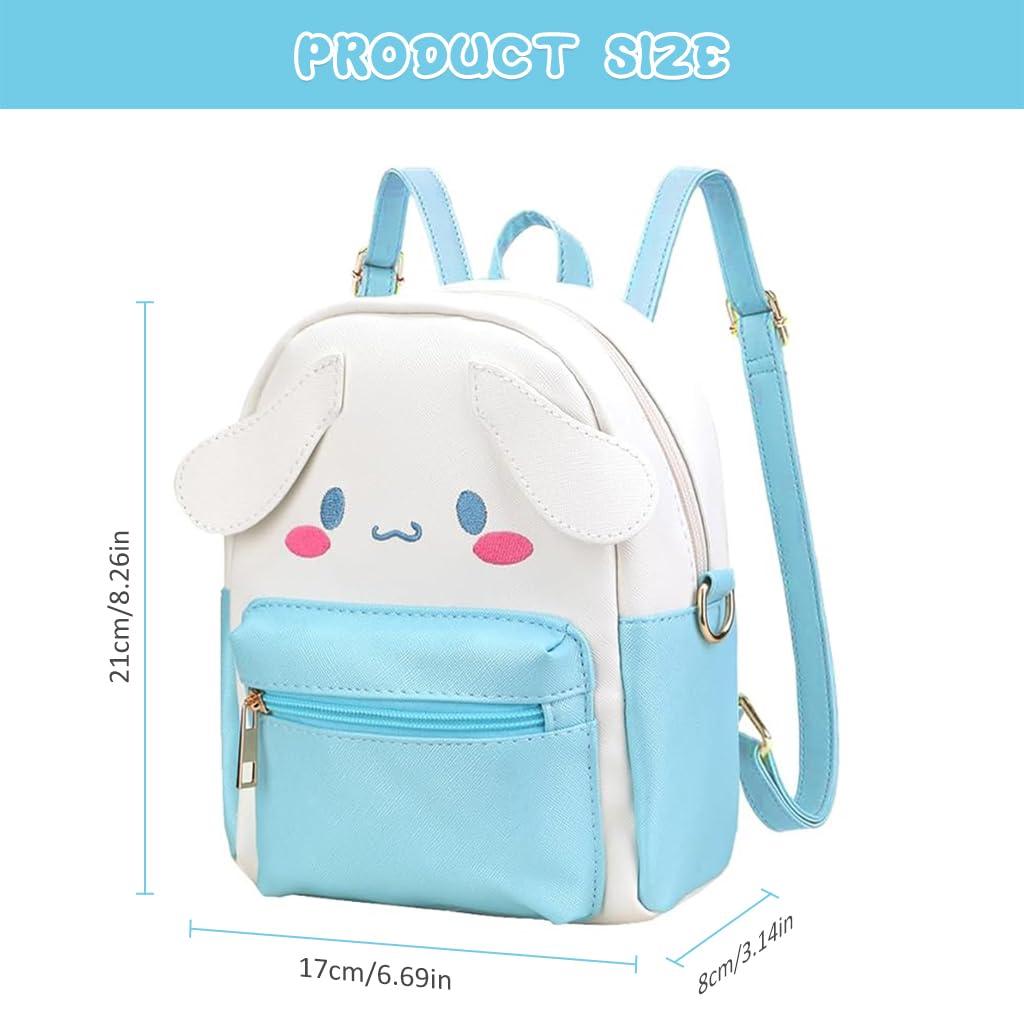 Climberty Cute Backpack featuring Sanrio Cinnamoroll design in small PU style for girls