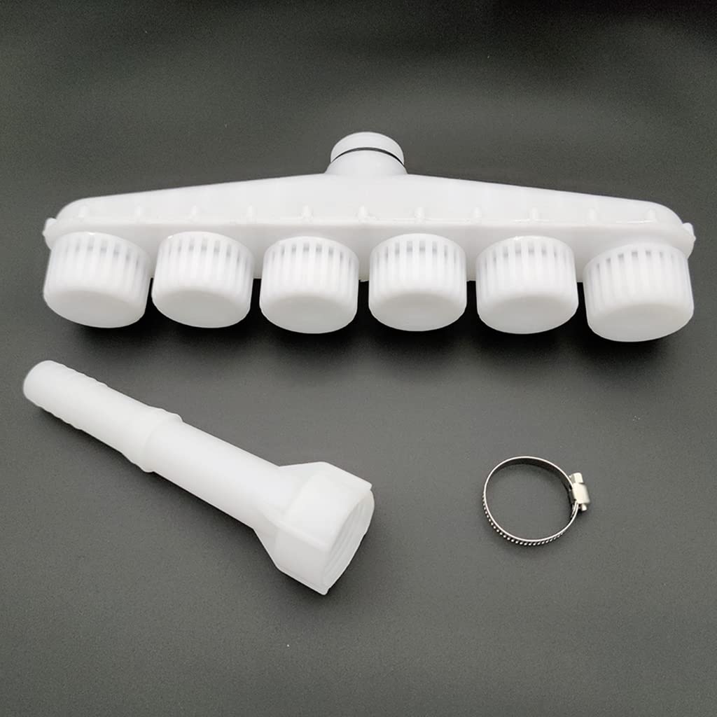 Supvox Garden Water Pipe Sprayer for Lawn and Agricultural Irrigation | 6 Nozzle ABS 2PCS Set