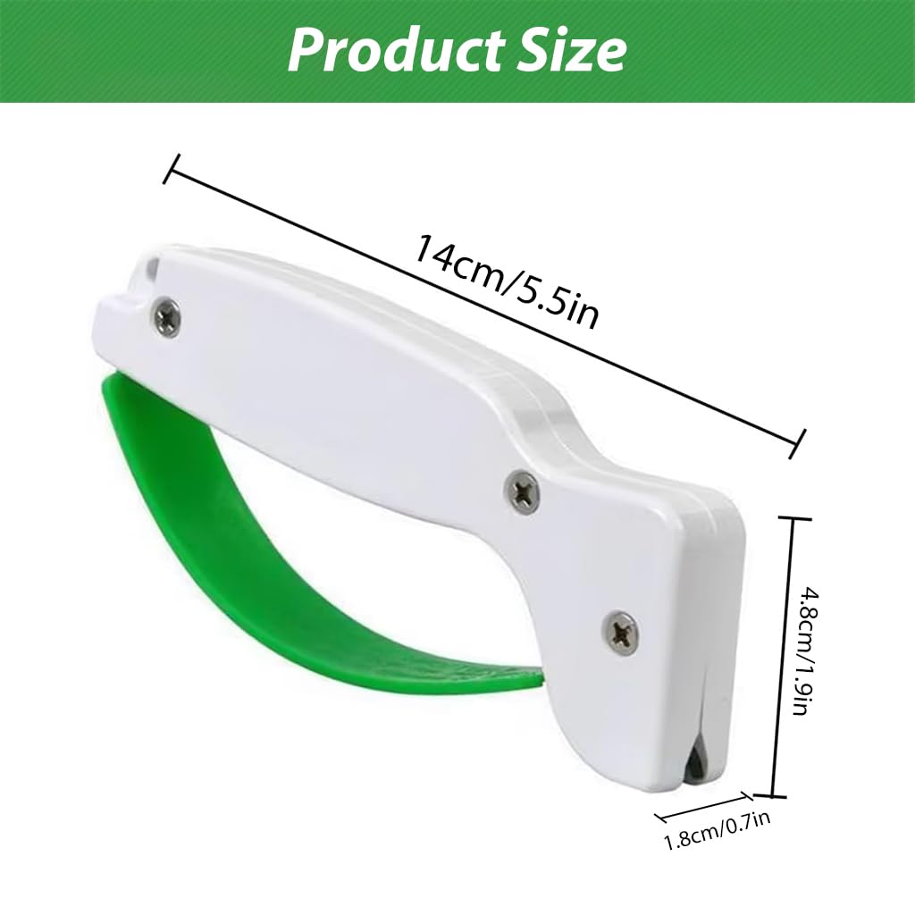 HASTHIP Gardening Sharpener for Pruning Shears and Scissors with Tungsten Carbide Blades | Portable Ergonomic Tool for Easy Sharpening