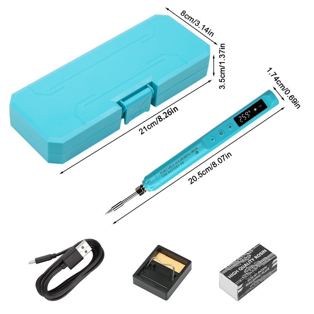 Serplex USB Cordless Soldering Iron Pen Kit for Electronics with LCD Control 200–450°C | Quick Heat and Stand