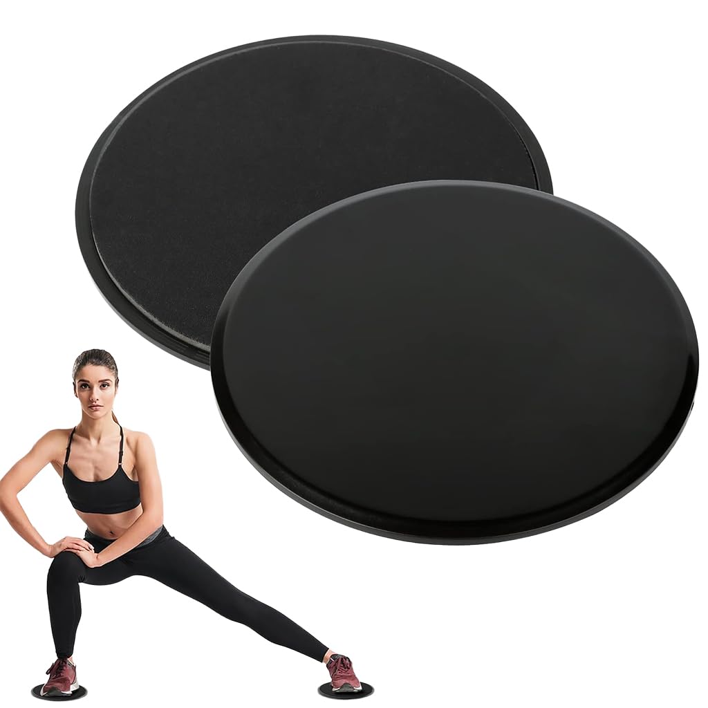 Proberos Yoga Sliding Pads for Core Strength and Balance 6.8 in | Dual-Sided EVA & PP Design