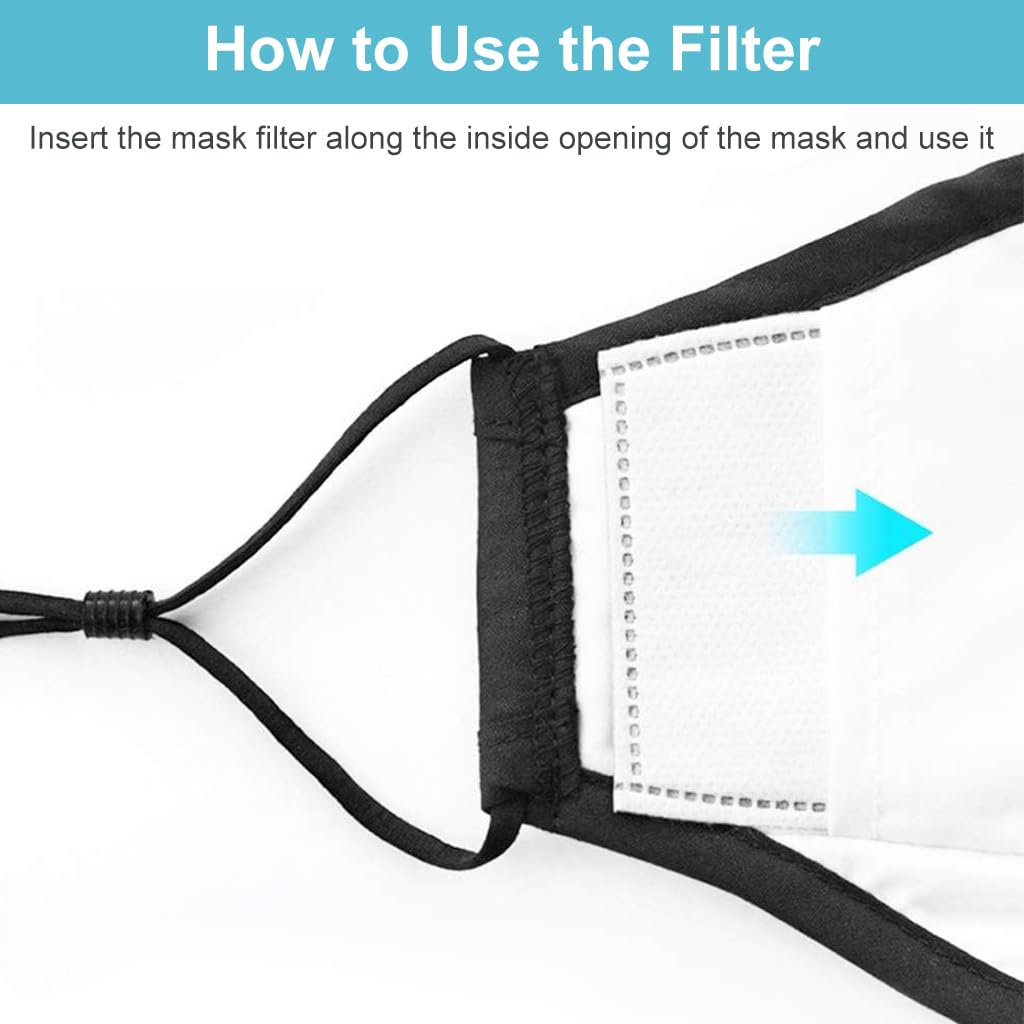 Serplex PM2.5 Filtration Pads Insert for Adult Face Masks 30 Pack | Multi Layer Protection 12x8 cm