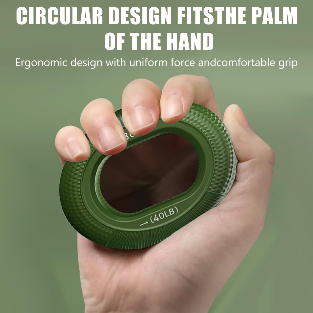 Proberos Hand Grip Strengthener Rings for Athletes with 30–80 lb Resistance | Textured Non Slip Silicone Design