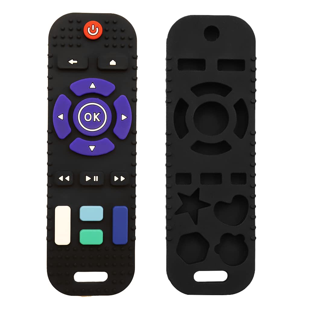 PATPAT Silicone Teether Toy for 6 to 12 Months Babies with Frog Design and Textured Remote Shape | Green Sensory Development Aid