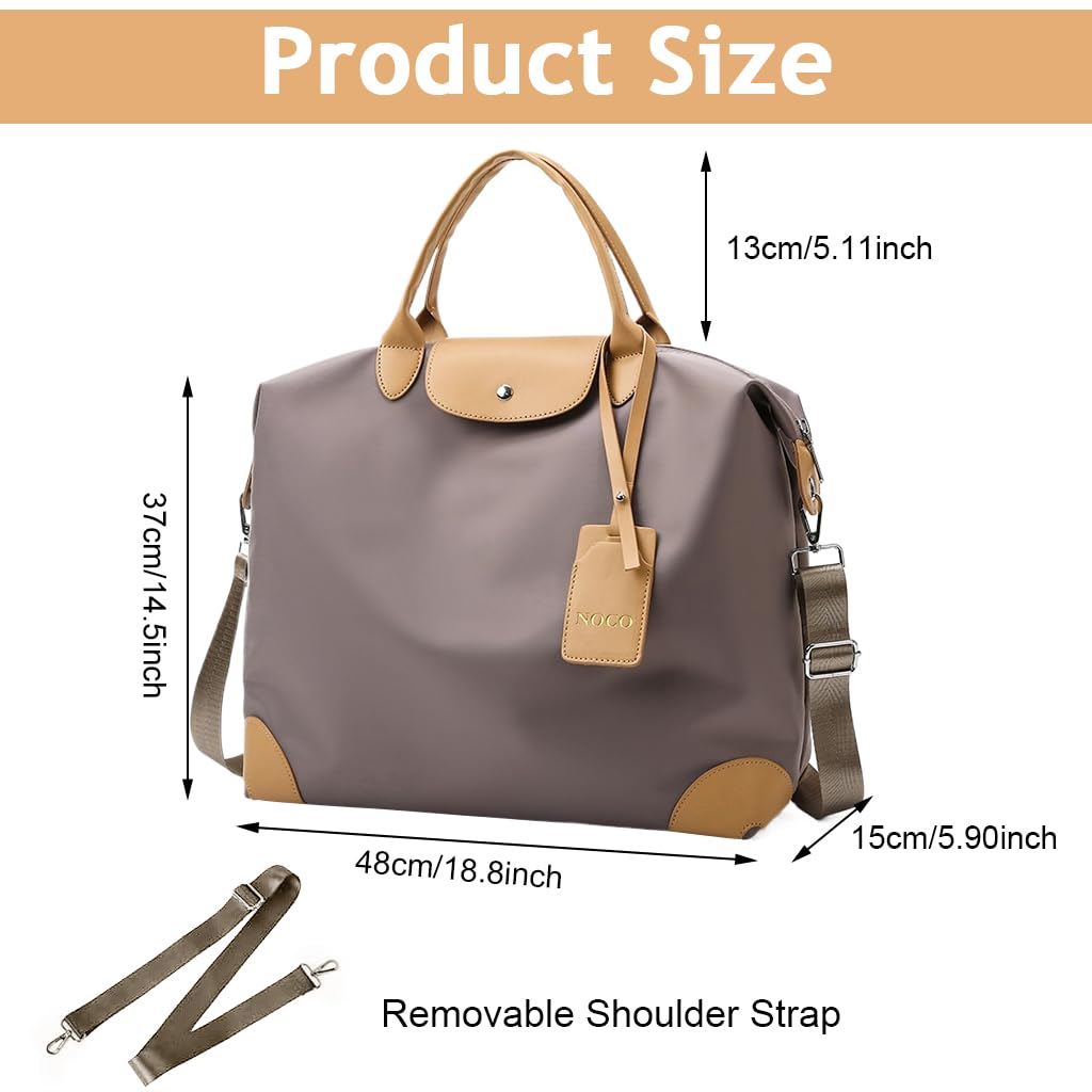 PALAY® Women Duffel Bag Waterproof  Travel Bag Oxford Clothes Handbag with Shoulder Strap Fashion Women Duffel Bag Tote Bag Fitness Bag, 41x16x33cm