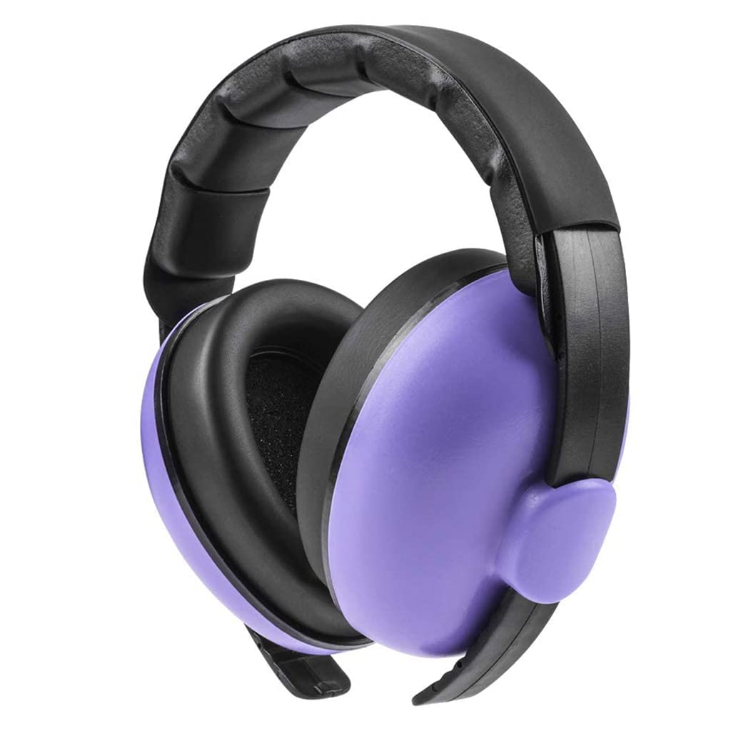 SNOWIE SOFT Kids Baby Ear Muffs for Sleep and Travel with 21db Noise Reduction | Purple and Pink