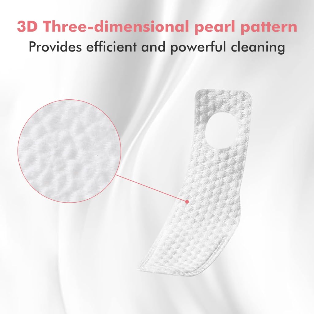 SNOWIE SOFT Baby Teeth Cleaning Wipes 30 pcs for Oral Care with Finger Cot Loop | Gum Safe