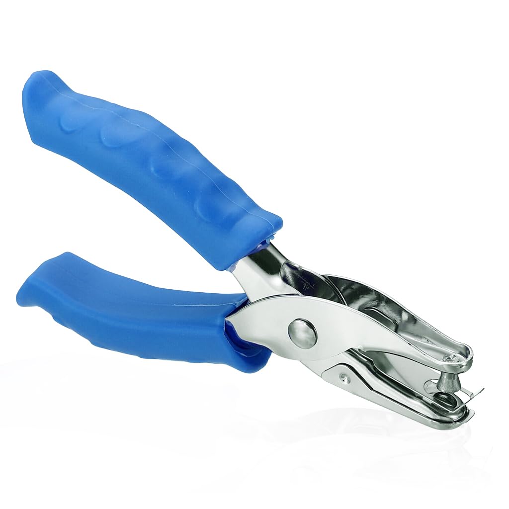 Supvox Single Hole Punch for Paper and Crafts with 1/4 inch Punch | Soft Silicone Grip Handle