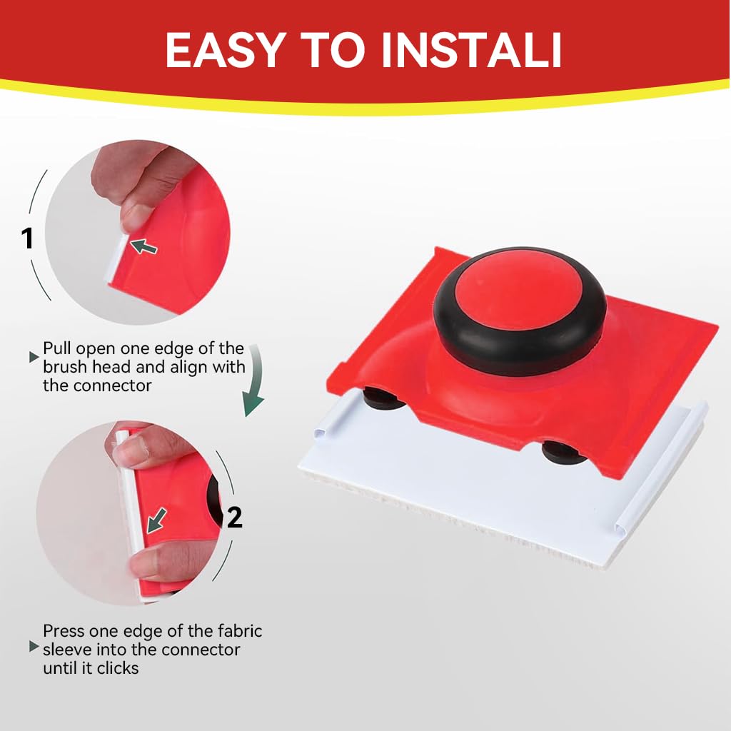 Serplex Paint Edger for Walls and Ceilings with 2 Pads and Work Gloves | Velvet Pad & Ergonomic Handle