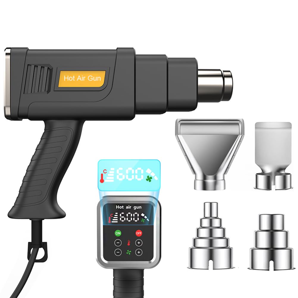 Serplex Heat Gun for Crafts and Paint Removal with LCD Display 2000W Power 150°C–600°C Range