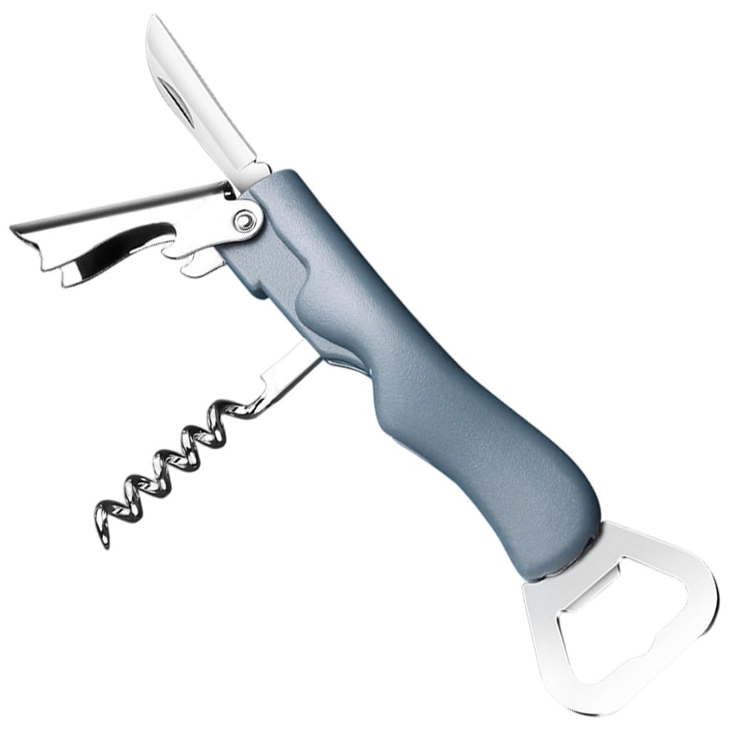 HASTHIP 3 in 1 Corkscrew for Wine and Beer Opening with Dual End Design and Folding Foil Cutter