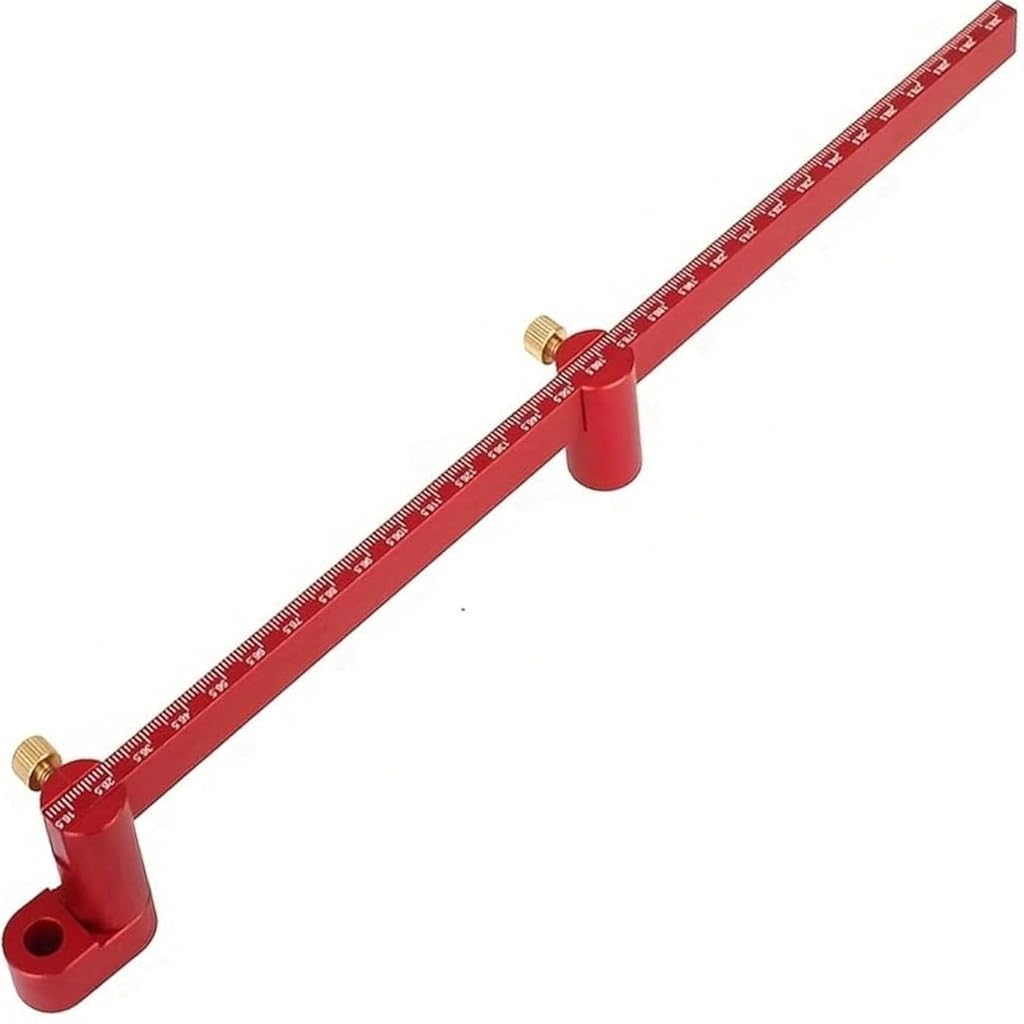 Serplex® 300mm Woodworking Compass Scriber  Precision Aluminum Alloy Marking Gauge with Adjustable Arms for Arc Drawing & Parallel Line Scribing