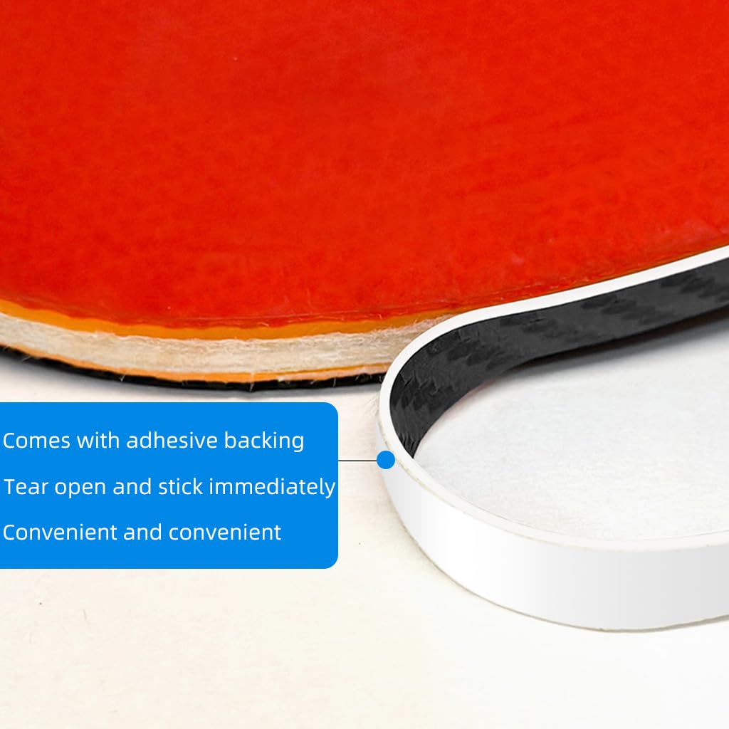Proberos Table Tennis Racket Edge Tape for Blade Protection featuring EVA Foam Core 45cm x 10mm | Red and Black