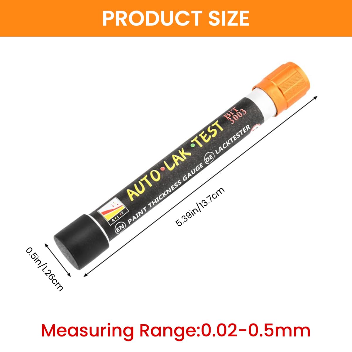 STHIRA Paint Thickness Gauge Pen for Vehicle Coating Check with Magnetic Mechanism 2 PCS