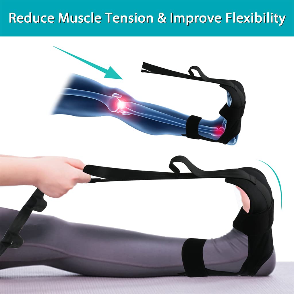 Proberos Yoga Belt for Stretching and Rehabilitation with 5 Loop Sectional Design | Breathable Polyester Cotton Strap for Women and Men